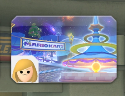 mario kart 8 deluxe multiplayer screenshot. ari has voted for rosalina's ice world